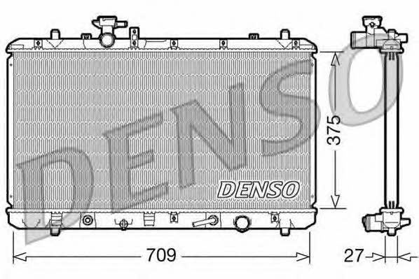 DENSO DRM47025 Радиатор охлаждения двигателя DRM47025: Отличная цена - Купить в Польше на 2407.PL!