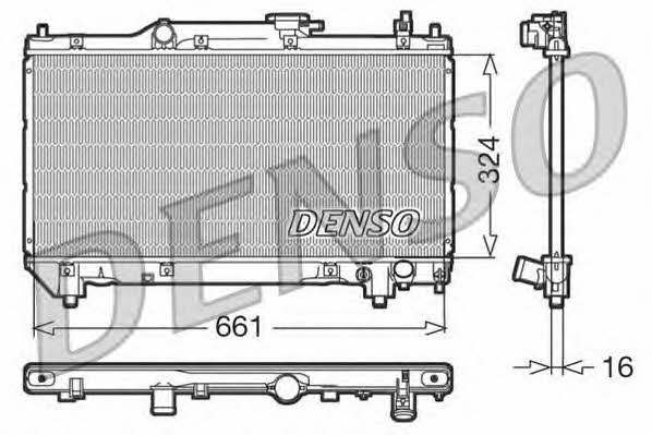 DENSO DRM50015 Радіатор охолодження двигуна DRM50015: Приваблива ціна - Купити у Польщі на 2407.PL!