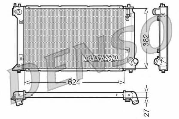 DENSO DRM50019 Радиатор охлаждения двигателя DRM50019: Отличная цена - Купить в Польше на 2407.PL!