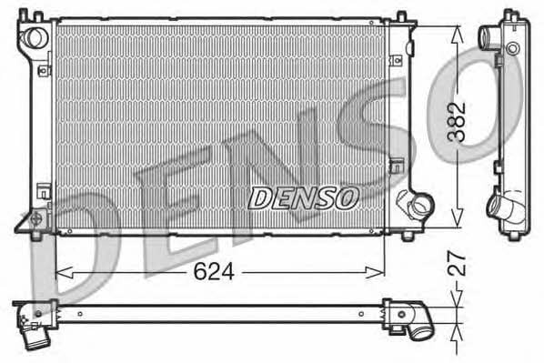 DENSO DRM50027 Радіатор охолодження двигуна DRM50027: Приваблива ціна - Купити у Польщі на 2407.PL!