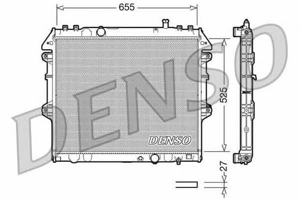 DENSO DRM50039 Радіатор охолодження двигуна DRM50039: Приваблива ціна - Купити у Польщі на 2407.PL!