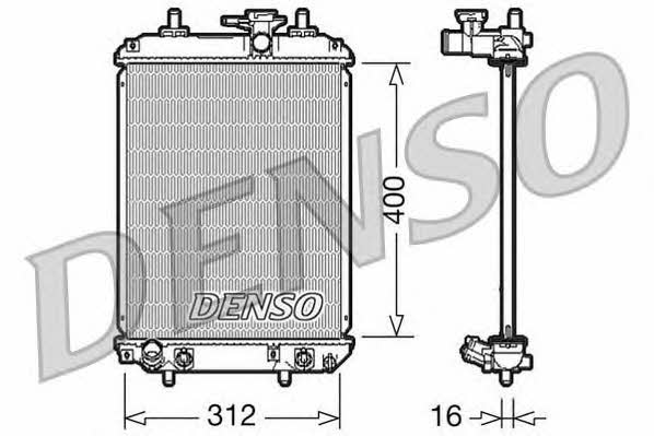 DENSO DRM50050 Radiator, engine cooling DRM50050: Buy near me in Poland at 2407.PL - Good price!