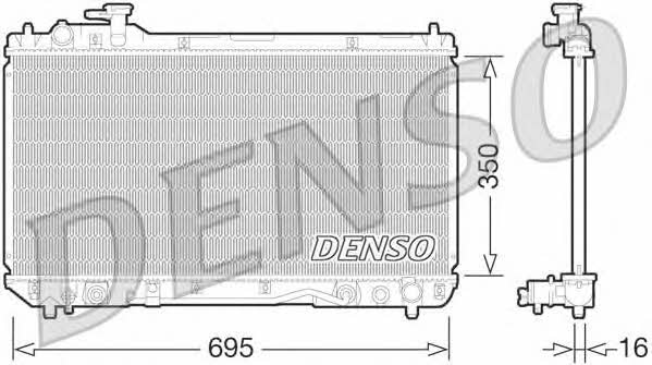 DENSO DRM50061 Radiator, engine cooling DRM50061: Buy near me at 2407.PL in Poland at an Affordable price!