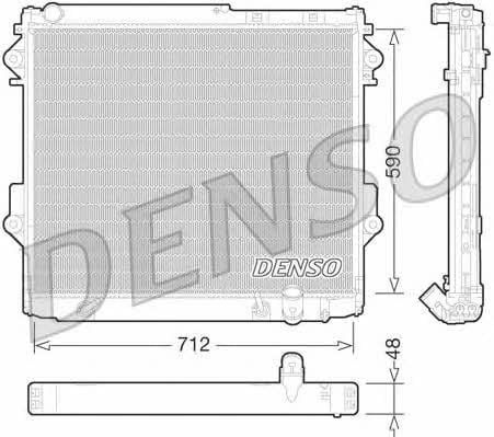 DENSO DRM50075 Radiator, engine cooling DRM50075: Buy near me in Poland at 2407.PL - Good price!
