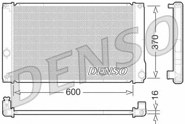 DENSO DRM50076 Radiator, engine cooling DRM50076: Buy near me in Poland at 2407.PL - Good price!