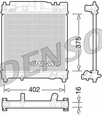 DENSO DRM50077 Radiator, engine cooling DRM50077: Buy near me in Poland at 2407.PL - Good price!