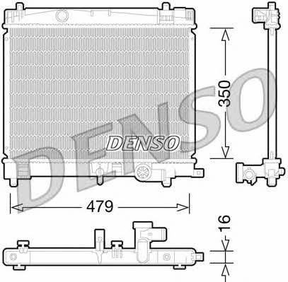 DENSO DRM50078 Radiator, engine cooling DRM50078: Buy near me in Poland at 2407.PL - Good price!
