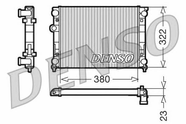 DENSO DRM99001 Радіатор охолодження двигуна DRM99001: Приваблива ціна - Купити у Польщі на 2407.PL!