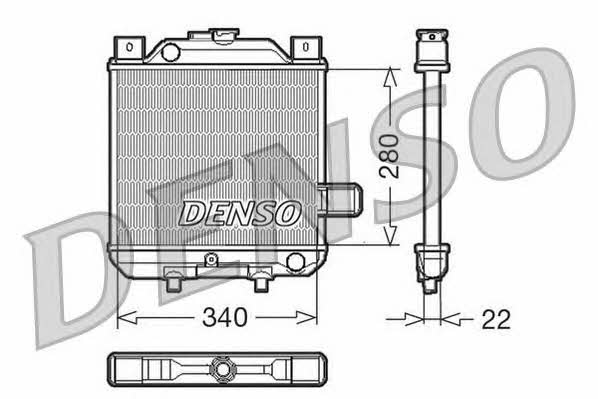 DENSO DRM99006 Радиатор охлаждения двигателя DRM99006: Отличная цена - Купить в Польше на 2407.PL!