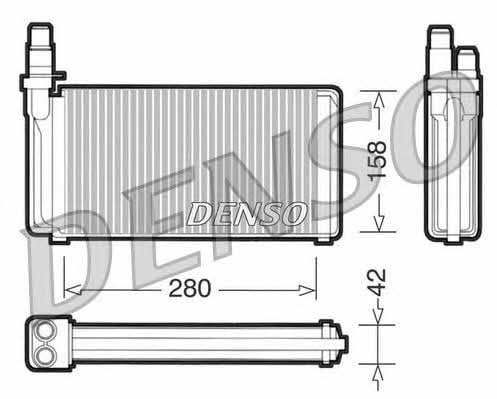 DENSO DRR09020 Heat exchanger, interior heating DRR09020: Buy near me in Poland at 2407.PL - Good price!