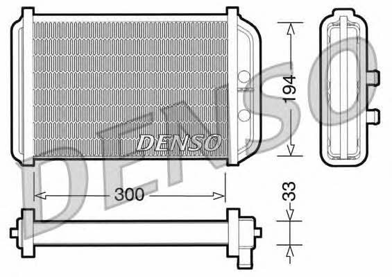 DENSO DRR09033 Радиатор отопителя салона DRR09033: Отличная цена - Купить в Польше на 2407.PL!