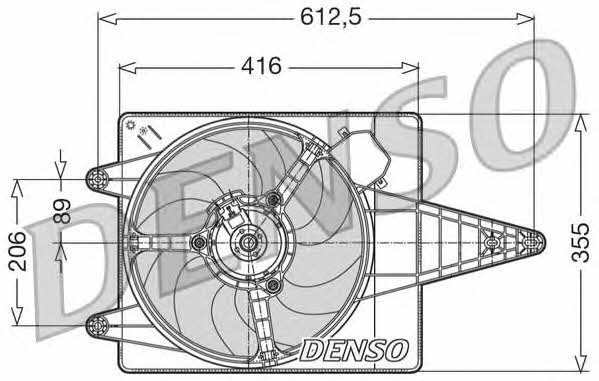 DENSO DER01004 Hub, engine cooling fan wheel DER01004: Buy near me in Poland at 2407.PL - Good price!