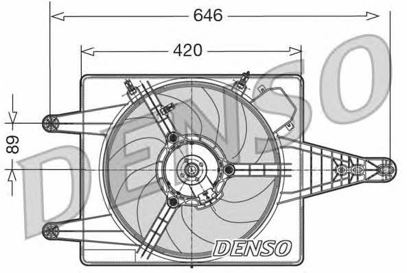 DENSO DER01010 Hub, engine cooling fan wheel DER01010: Buy near me in Poland at 2407.PL - Good price!