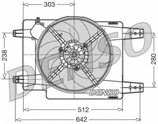 DENSO DER01011 Hub, engine cooling fan wheel DER01011: Buy near me in Poland at 2407.PL - Good price!
