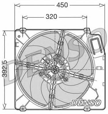 DENSO DER09028 Hub, engine cooling fan wheel DER09028: Buy near me in Poland at 2407.PL - Good price!