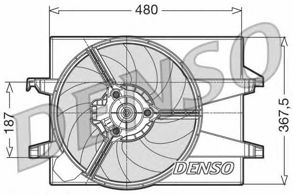 DENSO DER10001 Hub, engine cooling fan wheel DER10001: Buy near me in Poland at 2407.PL - Good price!
