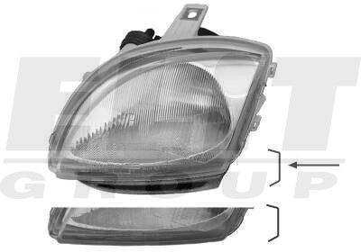 Depo 661-1131L-LD-EM Headlight left 6611131LLDEM: Buy near me at 2407.PL in Poland at an Affordable price!