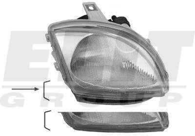 Depo 661-1131R-LD-EM Headlight right 6611131RLDEM: Buy near me in Poland at 2407.PL - Good price!
