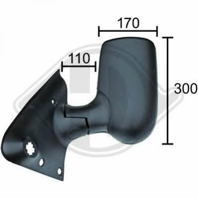 Diederichs 1454024 Rearview mirror external right 1454024: Buy near me in Poland at 2407.PL - Good price!