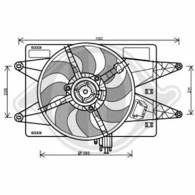 Diederichs 3485112 Вентилятор радіатора охолодження 3485112: Приваблива ціна - Купити у Польщі на 2407.PL!