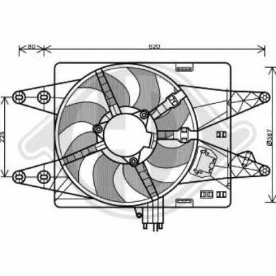 Diederichs 3485113 Вентилятор радіатора охолодження 3485113: Приваблива ціна - Купити у Польщі на 2407.PL!