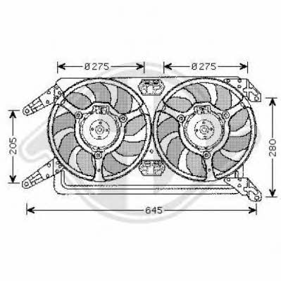 Diederichs 3041401 Вентилятор радиатора охлаждения 3041401: Отличная цена - Купить в Польше на 2407.PL!