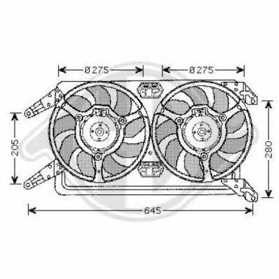 Diederichs 3051101 Hub, engine cooling fan wheel 3051101: Buy near me in Poland at 2407.PL - Good price!