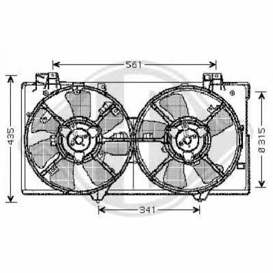 Diederichs 5625102 Hub, engine cooling fan wheel 5625102: Buy near me in Poland at 2407.PL - Good price!