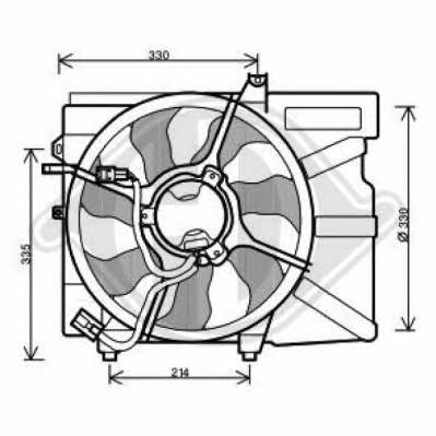 Diederichs 6805201 Hub, engine cooling fan wheel 6805201: Buy near me in Poland at 2407.PL - Good price!
