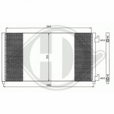 Diederichs 8345303 Радиатор кондиционера (Конденсатор) 8345303: Отличная цена - Купить в Польше на 2407.PL!