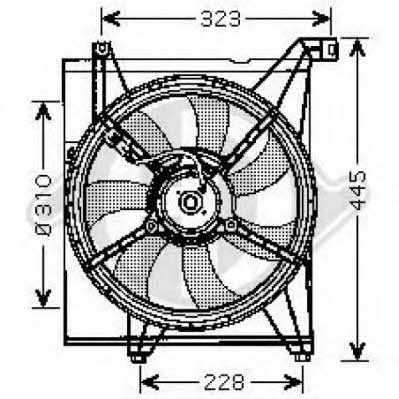 Diederichs 8655203 Hub, engine cooling fan wheel 8655203: Buy near me in Poland at 2407.PL - Good price!