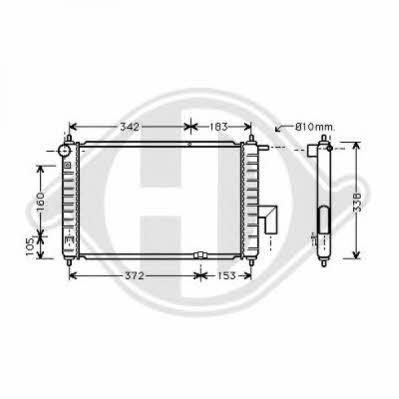 Diederichs 8693015 Kühler motorkühlung 8693015: Kaufen Sie zu einem guten Preis in Polen bei 2407.PL!