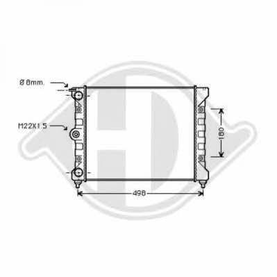 Diederichs 8502018 Radiator, engine cooling 8502018: Buy near me in Poland at 2407.PL - Good price!