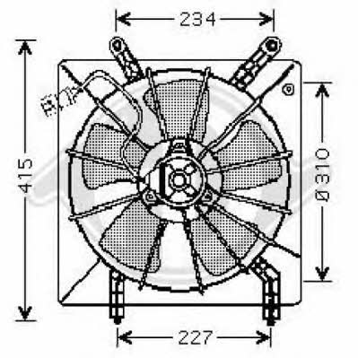 Diederichs 8521705 Hub, engine cooling fan wheel 8521705: Buy near me in Poland at 2407.PL - Good price!