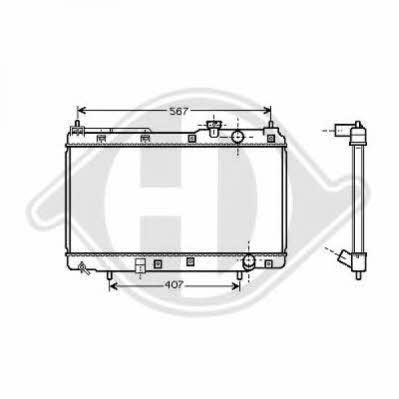 Diederichs 8528005 Radiator, engine cooling 8528005: Buy near me in Poland at 2407.PL - Good price!