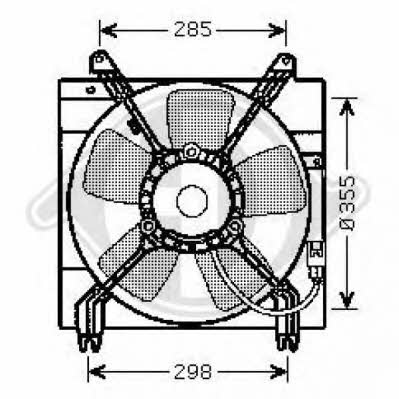 Diederichs 8691209 Hub, engine cooling fan wheel 8691209: Buy near me at 2407.PL in Poland at an Affordable price!