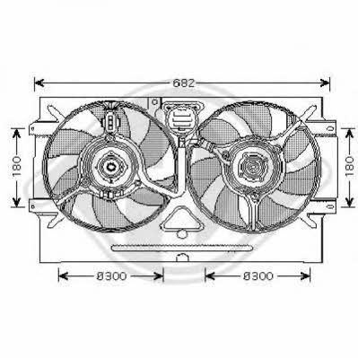 Diederichs 8220303 Hub, engine cooling fan wheel 8220303: Buy near me in Poland at 2407.PL - Good price!