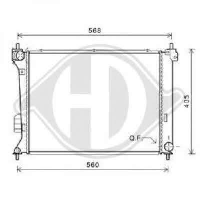 Diederichs 8680607 Radiator, engine cooling 8680607: Buy near me in Poland at 2407.PL - Good price!