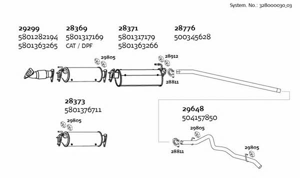 Dinex 328000030_03 Exhaust system 32800003003: Buy near me in Poland at 2407.PL - Good price!