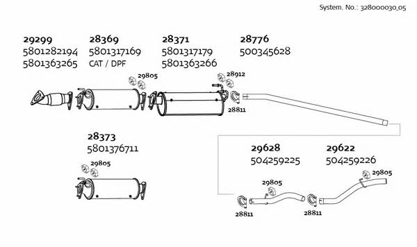 Dinex 328000030_05 Exhaust system 32800003005: Buy near me in Poland at 2407.PL - Good price!