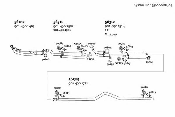  350000018_04 Exhaust system 35000001804: Buy near me in Poland at 2407.PL - Good price!