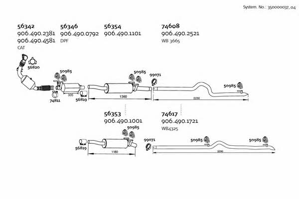  350000037_04 Exhaust system 35000003704: Buy near me in Poland at 2407.PL - Good price!