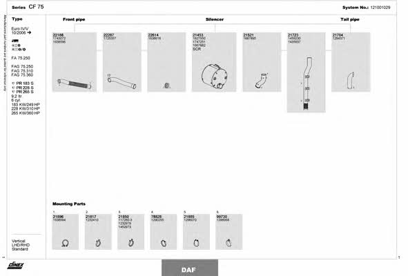 Dinex 121001029 Система выпуска отработаных газов 121001029: Отличная цена - Купить в Польше на 2407.PL!