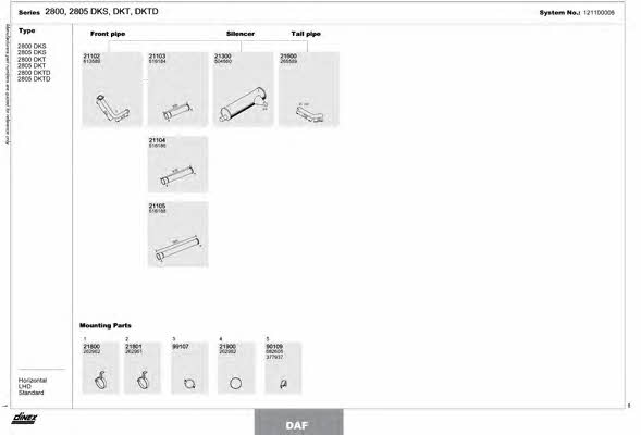 Dinex 121100006 Система випуску відпрацьованих газів 121100006: Приваблива ціна - Купити у Польщі на 2407.PL!