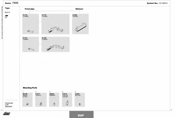 Dinex 121100014 Система випуску відпрацьованих газів 121100014: Приваблива ціна - Купити у Польщі на 2407.PL!
