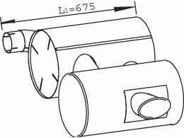 Dinex 28449 End Silencer 28449: Buy near me in Poland at 2407.PL - Good price!