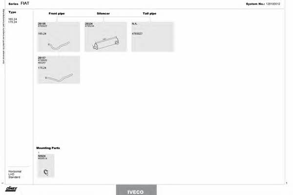 Dinex 128100012 Układ wydechowy 128100012: Dobra cena w Polsce na 2407.PL - Kup Teraz!