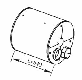 Dinex 21496 Central silencer 21496: Buy near me in Poland at 2407.PL - Good price!