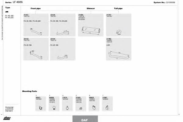 Dinex 321000006 Система випуску відпрацьованих газів 321000006: Приваблива ціна - Купити у Польщі на 2407.PL!