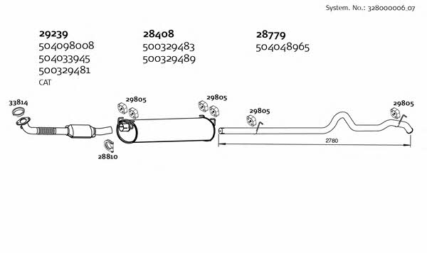 Dinex 328000006_07 Exhaust system 32800000607: Buy near me in Poland at 2407.PL - Good price!